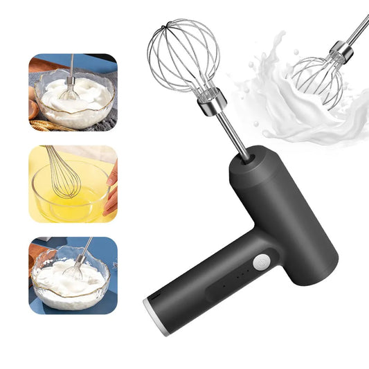* 1 PCS Wireless Electric Food Mixer Portable 3 Speeds Egg Beater Baking Dough Cake Cream Mixer Kitchen Tools